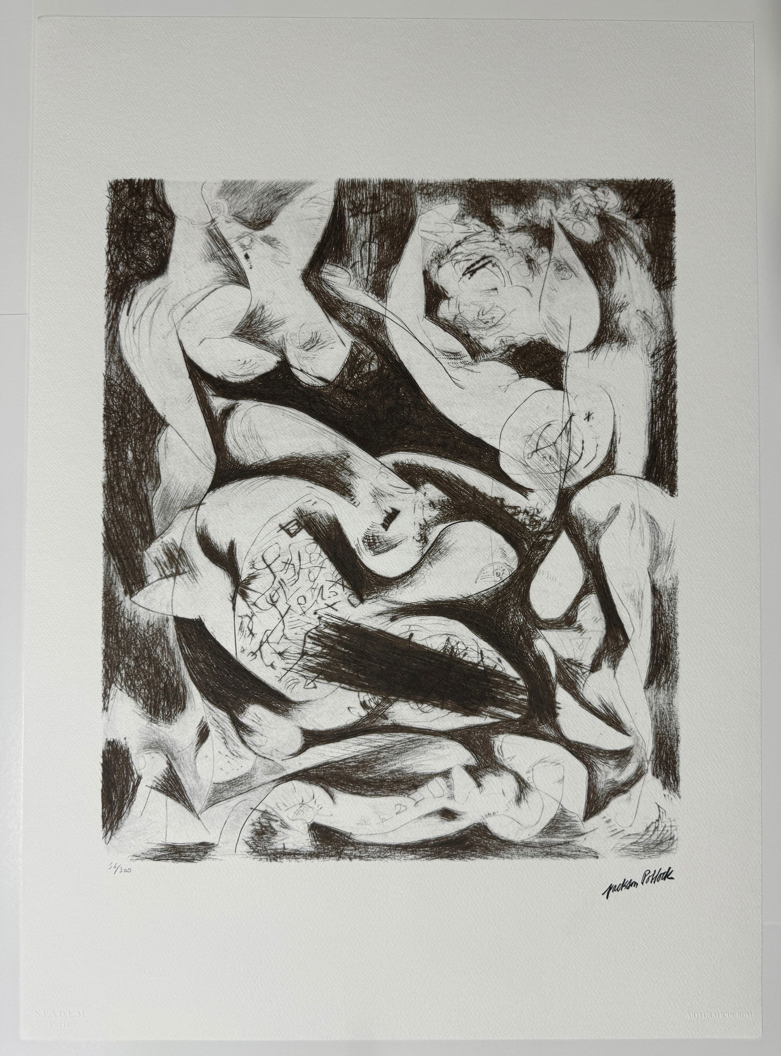 Jackson Pollock Signed, Numbered Lithograph (1 of 8)