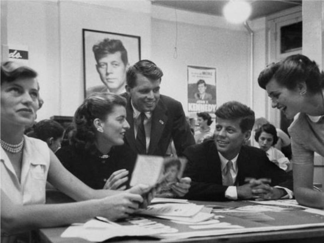 John F Kennedy "With Family, Senate Campaign" Photo Print (1 of 1)