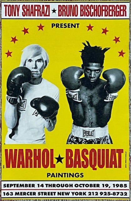 Andy Warhol Jean Michel Basquiat Boxing Exhibition Poster (1 of 10)
