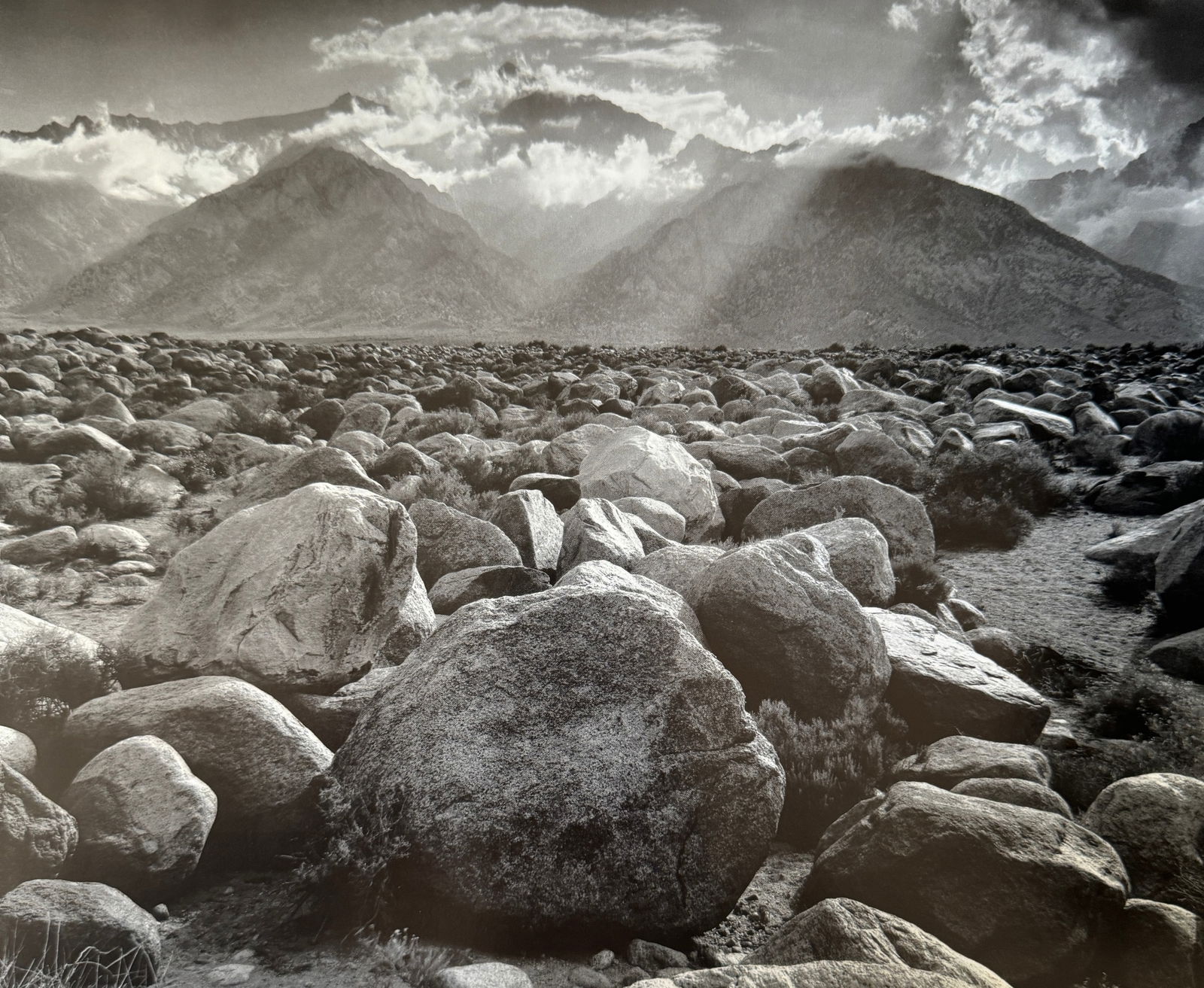 Ansel Adams "Mount Williamson, Sierra Nevada, from Manzanar, 1944" Print (1 of 5)
