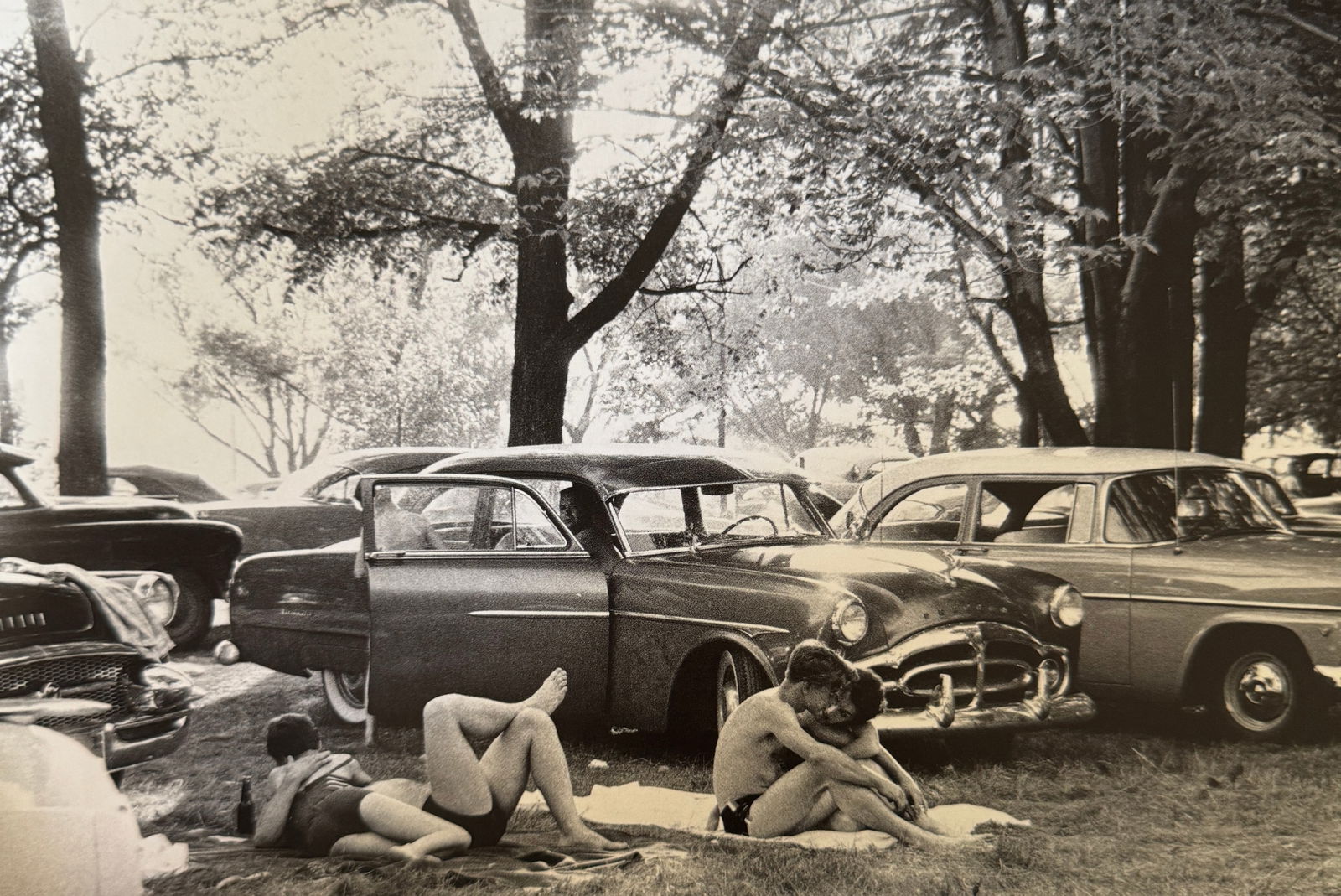 Robert Frank "Public Park, Ann Arbor, Michigan" Print: Robert Frank (1924–2019) was a Swiss-American photographer and filmmaker, best known for his groundbreaking book "The Americans." Born on November 9, 1924, in Zurich, Switzerland, Frank became one o