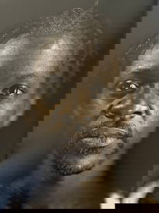 Chuck Close "Lyle Ashton Harris" Print: Chuck Close (1940–2021) was an American painter and printmaker known for his large-scale, highly detailed portraits. Born on July 5, 1940, in Monroe, Washington, Close developed a unique approach to