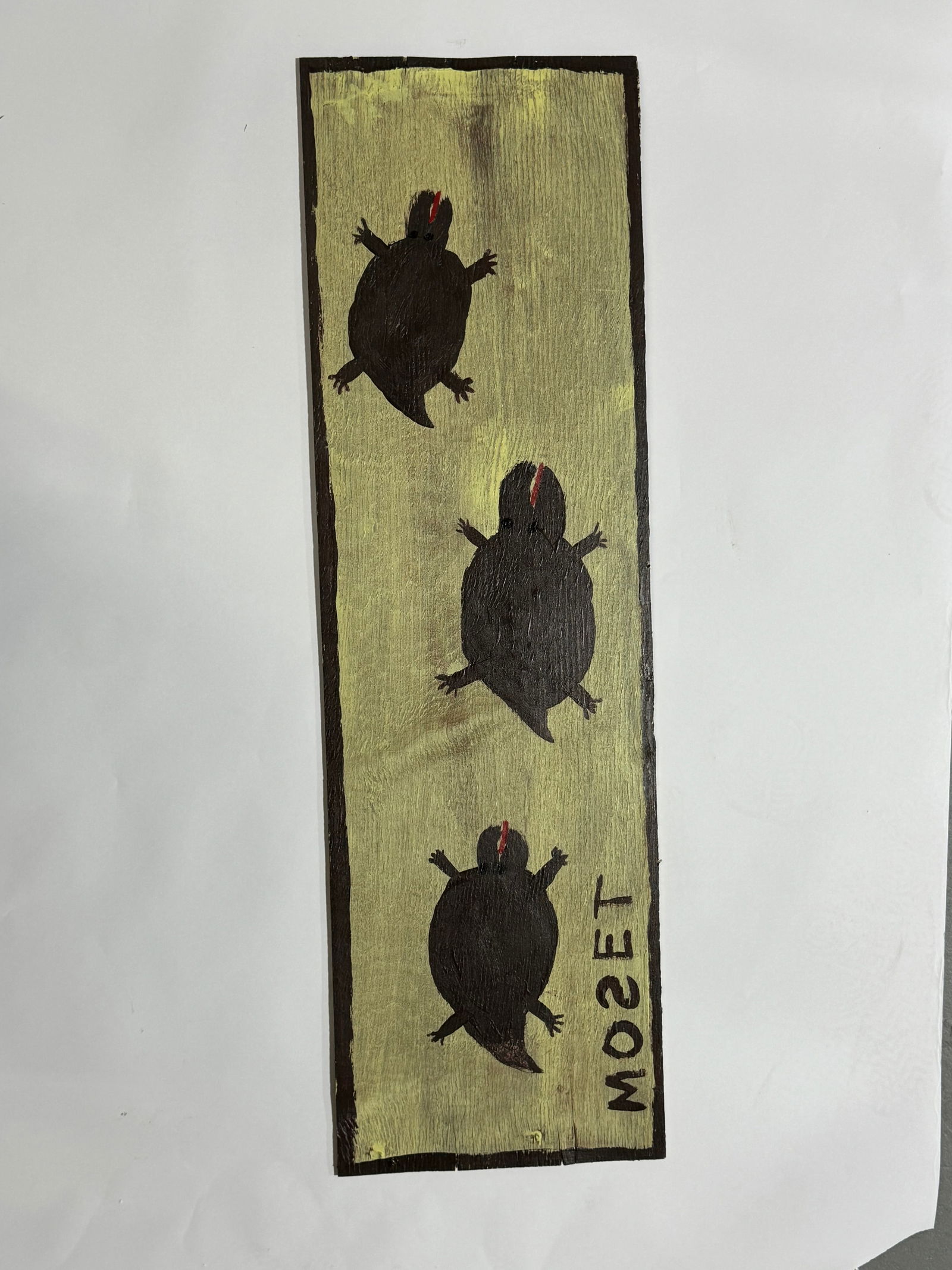 Mose Tolliver "Turtles", Paint on Wood (1 of 7)