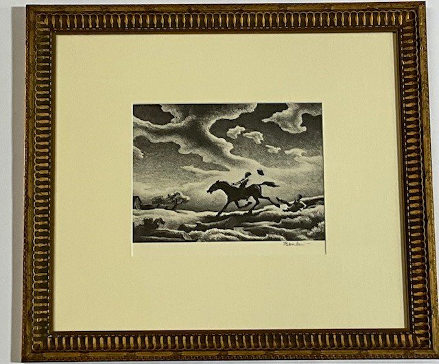 Thomas Hart Benton Offset Lithograph Pencil Signed (1 of 3)