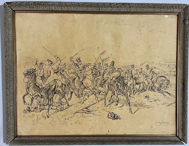 Juliusz Kossak Ink on Paper (1 of 7)