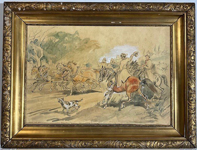 Juliusz Kossak Water Color on Paper (1 of 7)