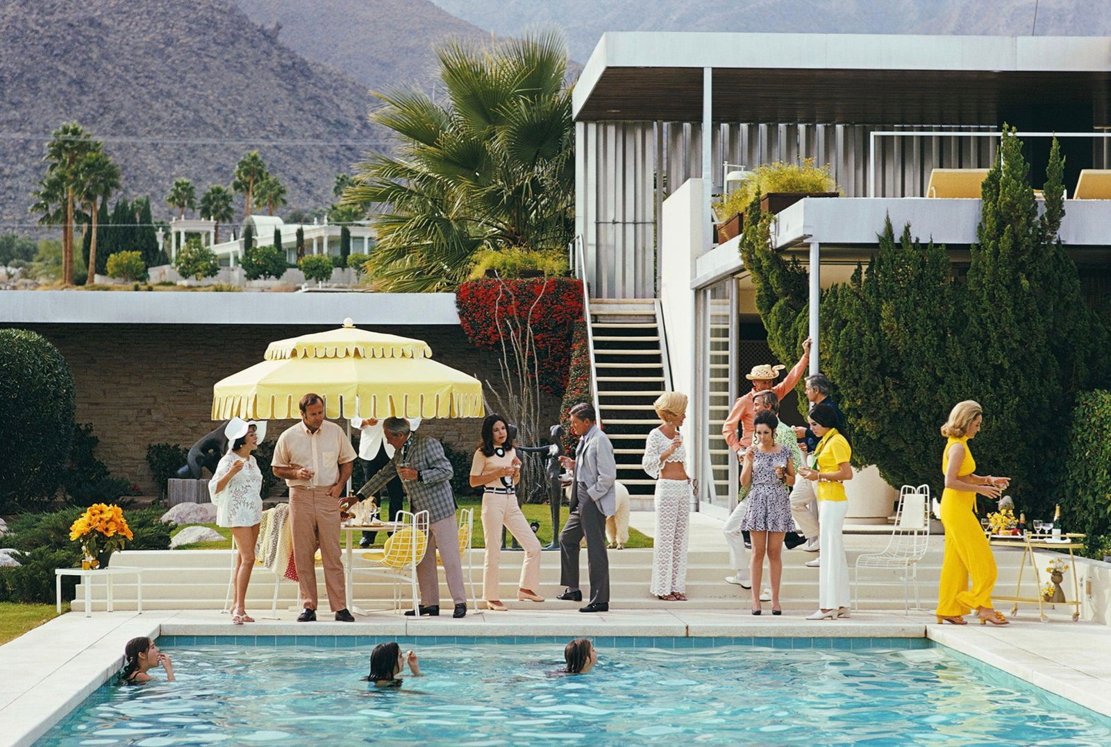 Slim Aarons "Poolside Host, Palm Springs, 1970" C Print (1 of 1)