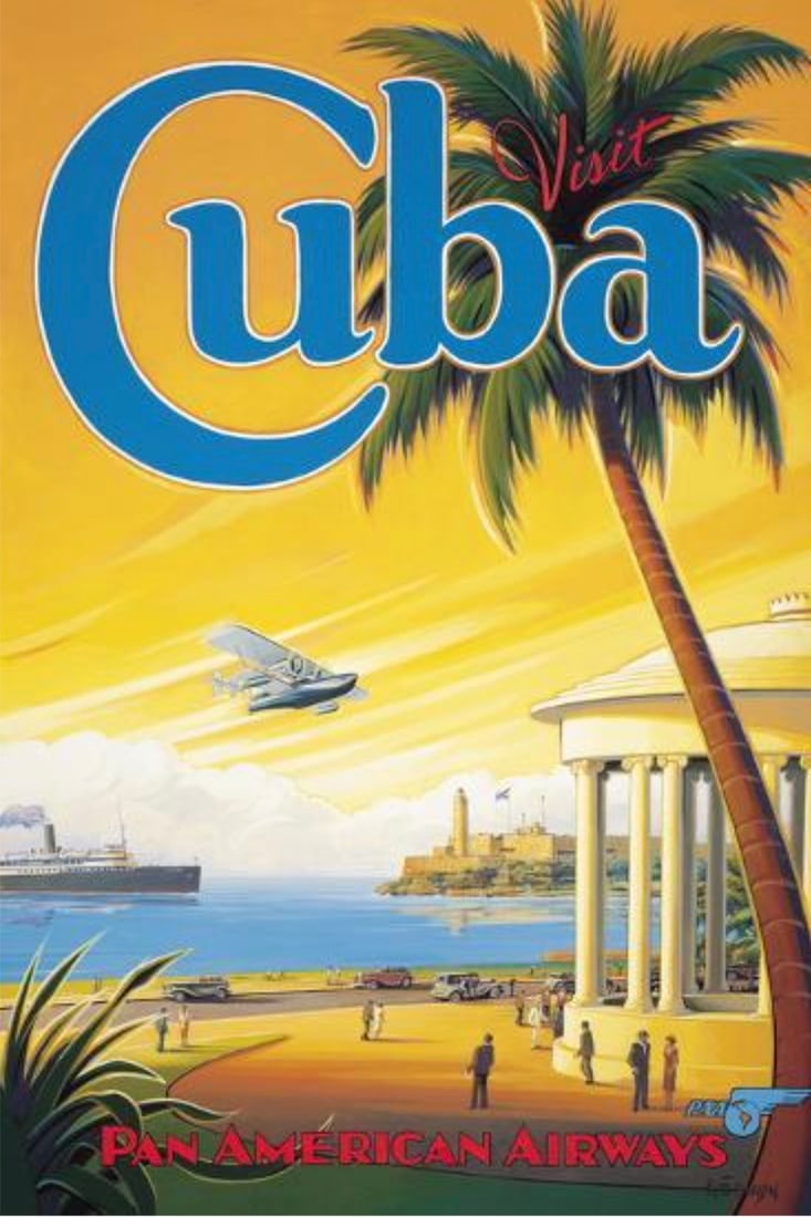 "Visit Cuba, Pan American Airways" Poster (1 of 1)