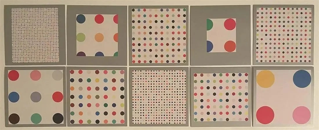 Damien Hirst Lot of 10 "Spot" Prints (1 of 6)