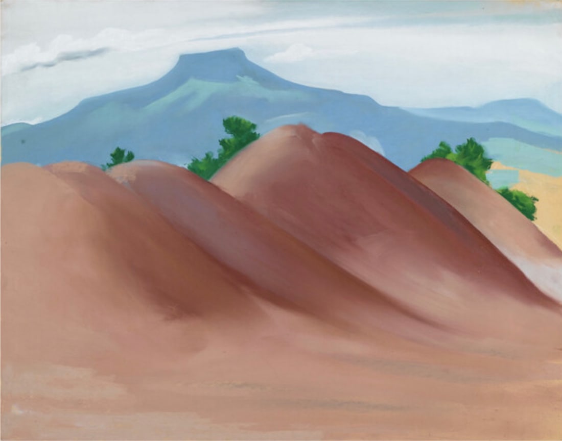 Georgia O'Keeffe "Red Hills with the Pedernal, 1936" Offset Lithograph (1 of 1)