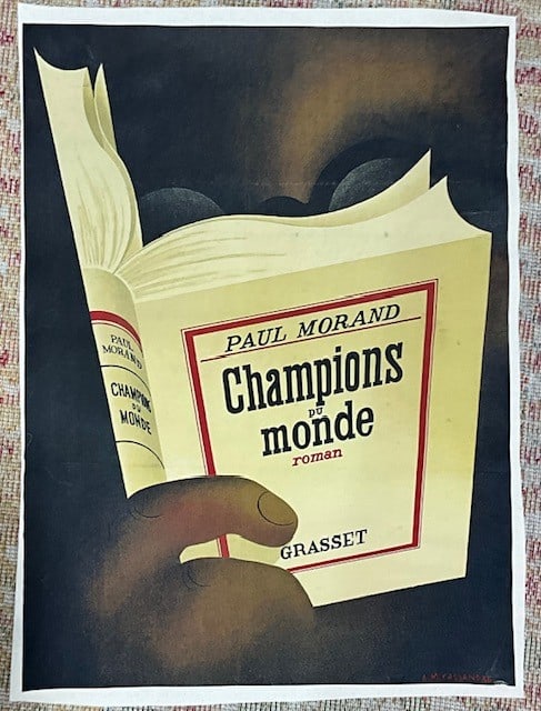 Paul Morand Champions Monde Poster: Paul Morand Champions Monde Poster on Linen. Measures 25.0 X 18.5
