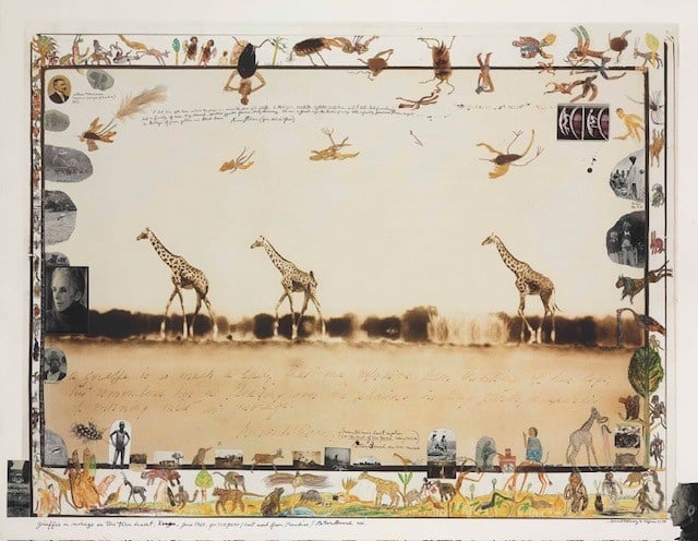 PETER BEARD (B. 1938) Girafes in Mirage on the Taru Desert. (1 of 1)