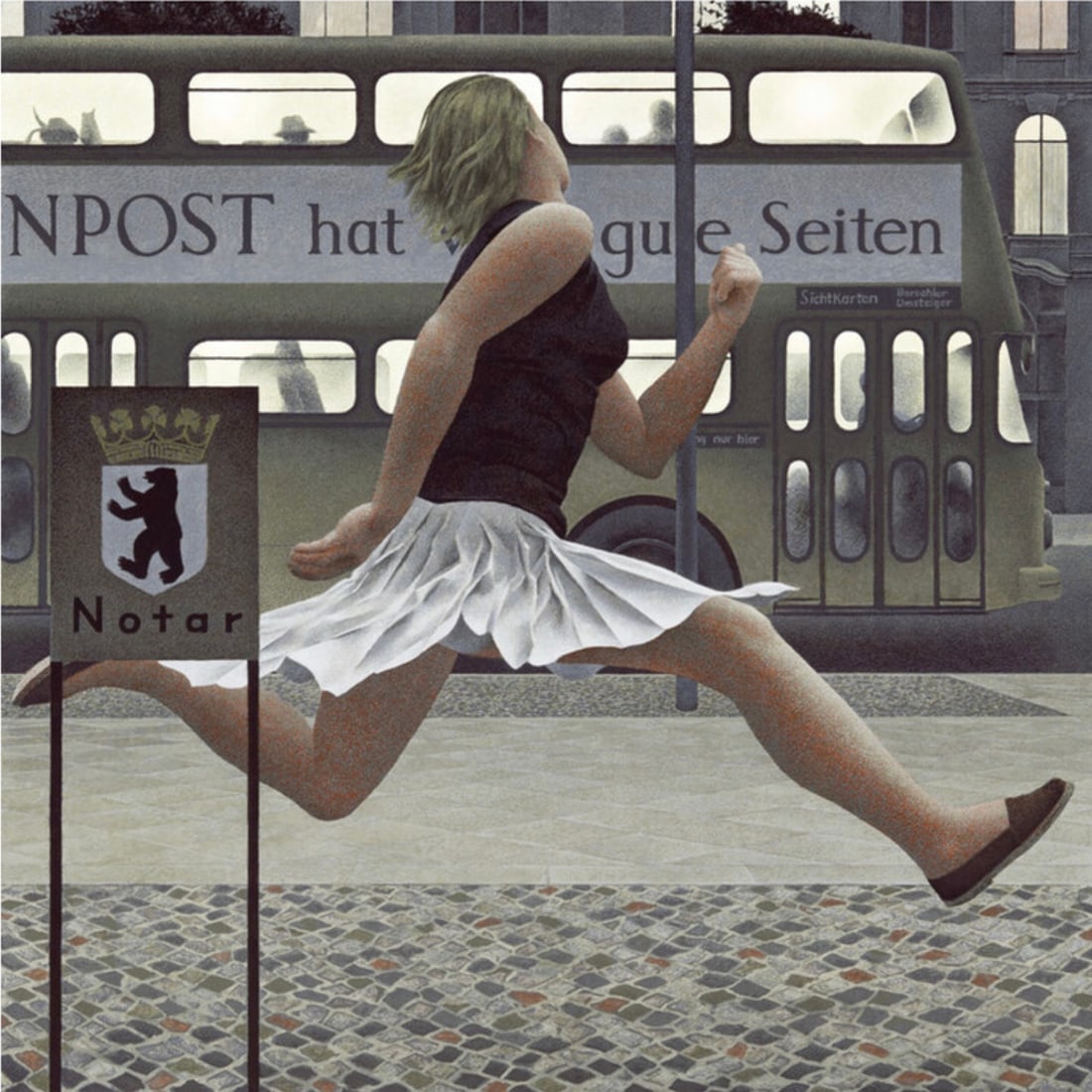 Alex Colville "Berlin Bus, 1978" Offset Lithograph (1 of 1)