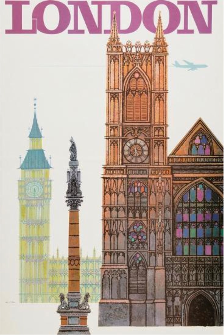 David Klein "London, England" TWA Travel Poster (1 of 1)