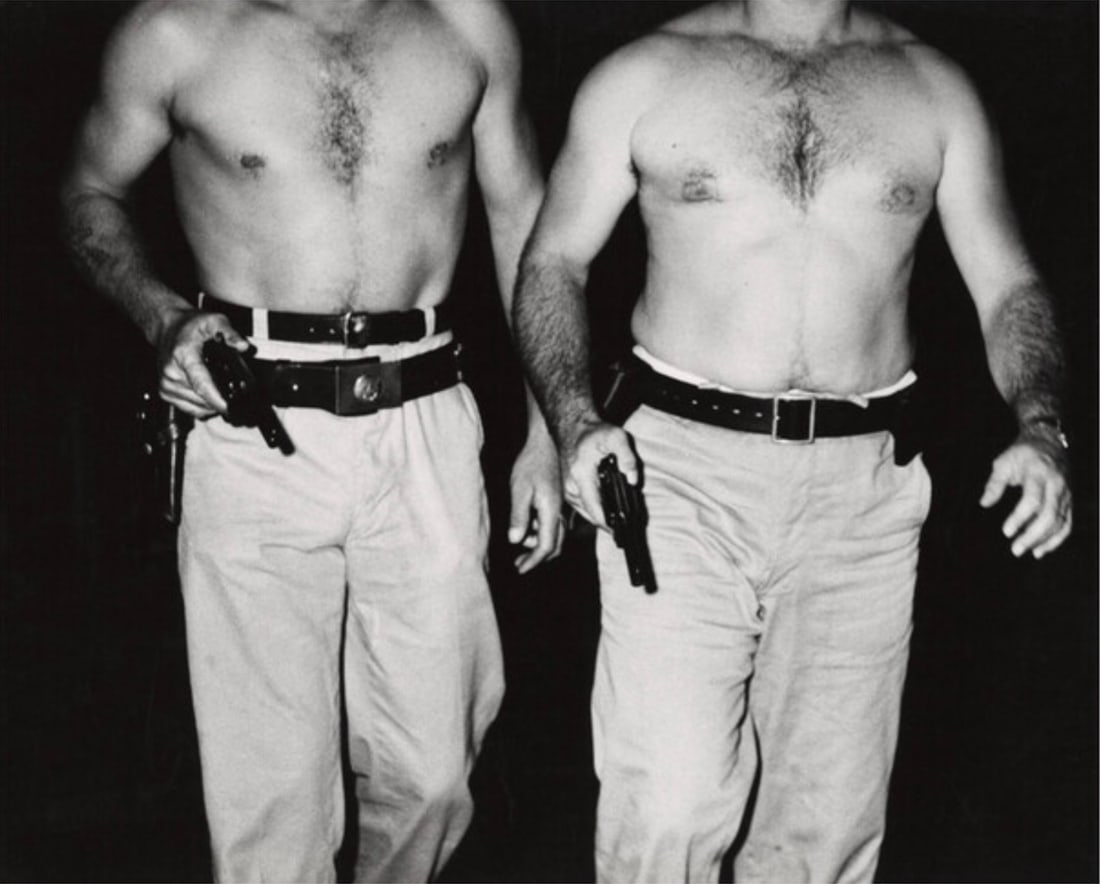 Weegee, Arthur Fellig, "Two Police Officers, Hudson River, New York, 1941" Print (1 of 1)