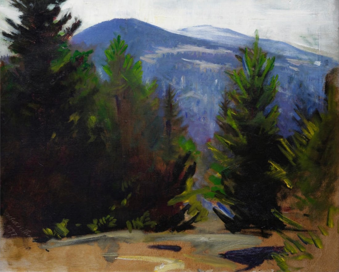 Abbott Handerson Thayer "Sketch of Monadnock Mountain, 1897" Offset Lithograph (1 of 5)