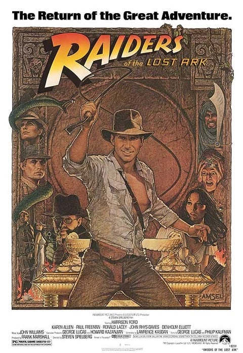 Indiana Jones "Raiders of the Lost Ark, 1981" Movie Poster (1 of 1)