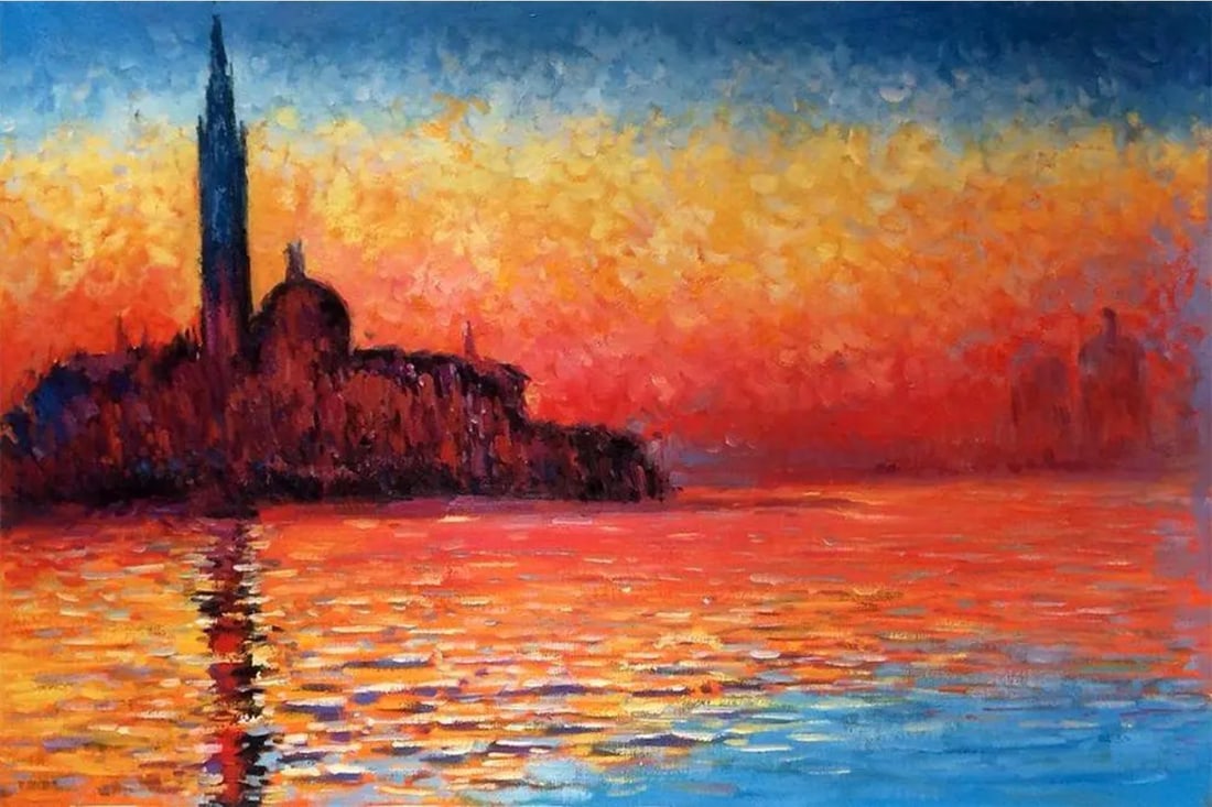 Claude Monet "San Giorgio Maggiore by Twilight, 1908" Oil Painting (1 of 5)