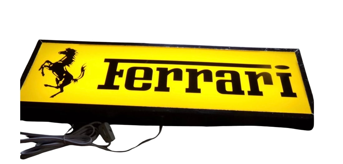Ferrari Advertisement Garage Wall Display Sign (1 of 4)