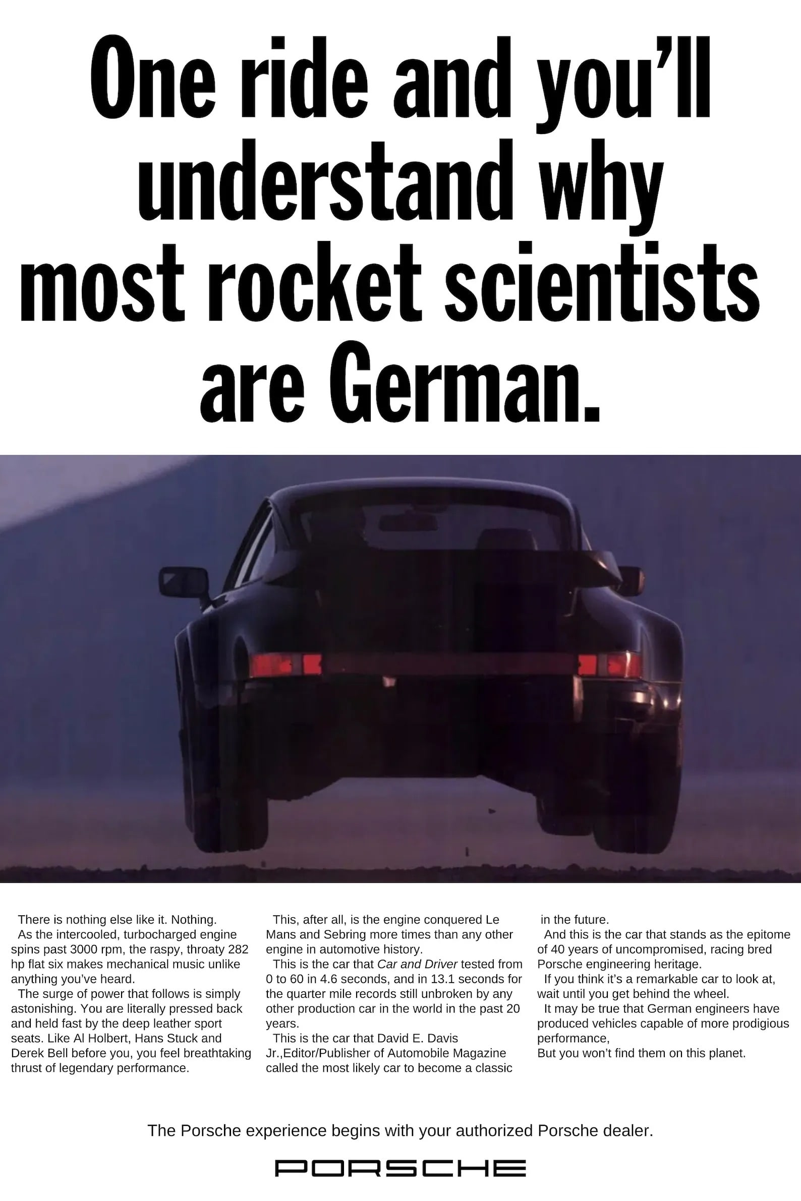 Porsche 911 Advertisement: Porsche is a German automotive manufacturer known for producing high-performance sports cars, luxury vehicles, and SUVs. Here are key points about Porsche:1. **Founding:** Porsche was founded by Ferdi