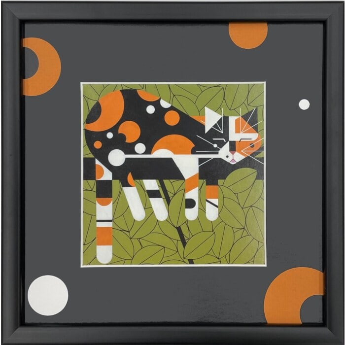 Charley Harper "Limp on a Limb" Print: Charley Harper (1922–2007) was an American artist and illustrator known for his distinctive style of wildlife and nature art. Born in Frenchton, West Virginia, Harper developed a passion for nature