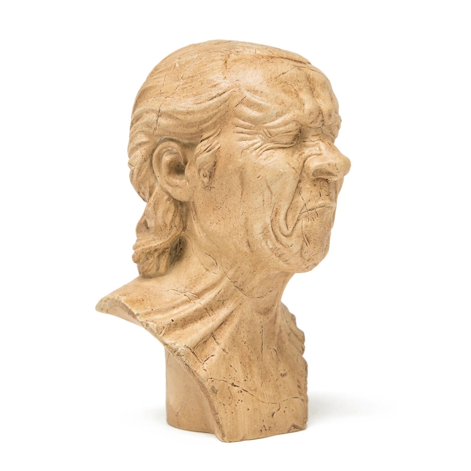 Franz Xaver Messerschmidt "The Vexed Man" Sculpture: Franz Xaver Messerschmidt (1736–1783) was a German-Austrian sculptor known for his intricate and psychologically intense character heads. Born in Wiesensteig, Germany, Messerschmidt initially traine