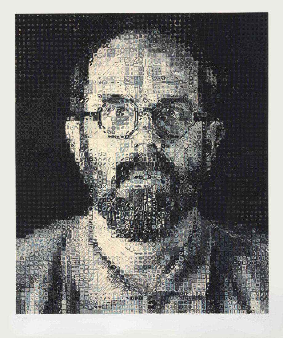 CHUCK CLOSE (B.1940) Self-Portrait (1 of 1)