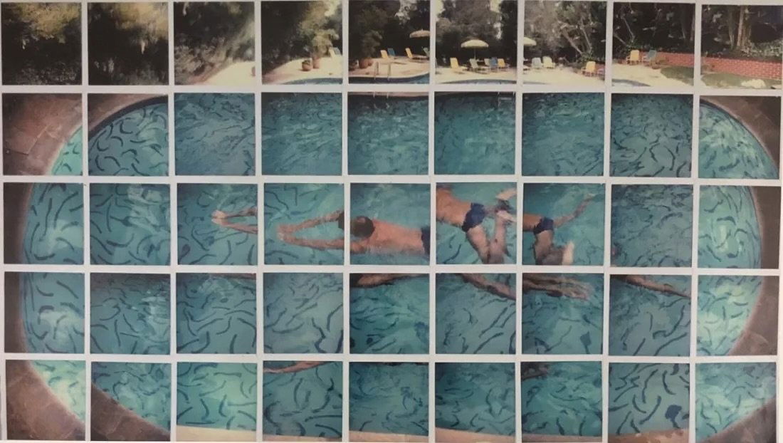 David Hockney-Nathan Swimming Large Colored Photograph (1 of 1)