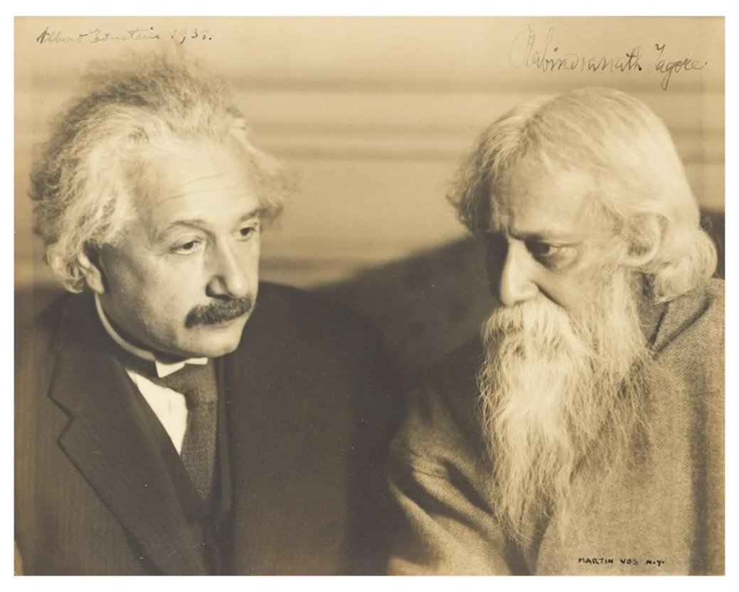 EINSTEIN, ALBERT; AND RABINDRANATH TAGORE photograph (1 of 1)