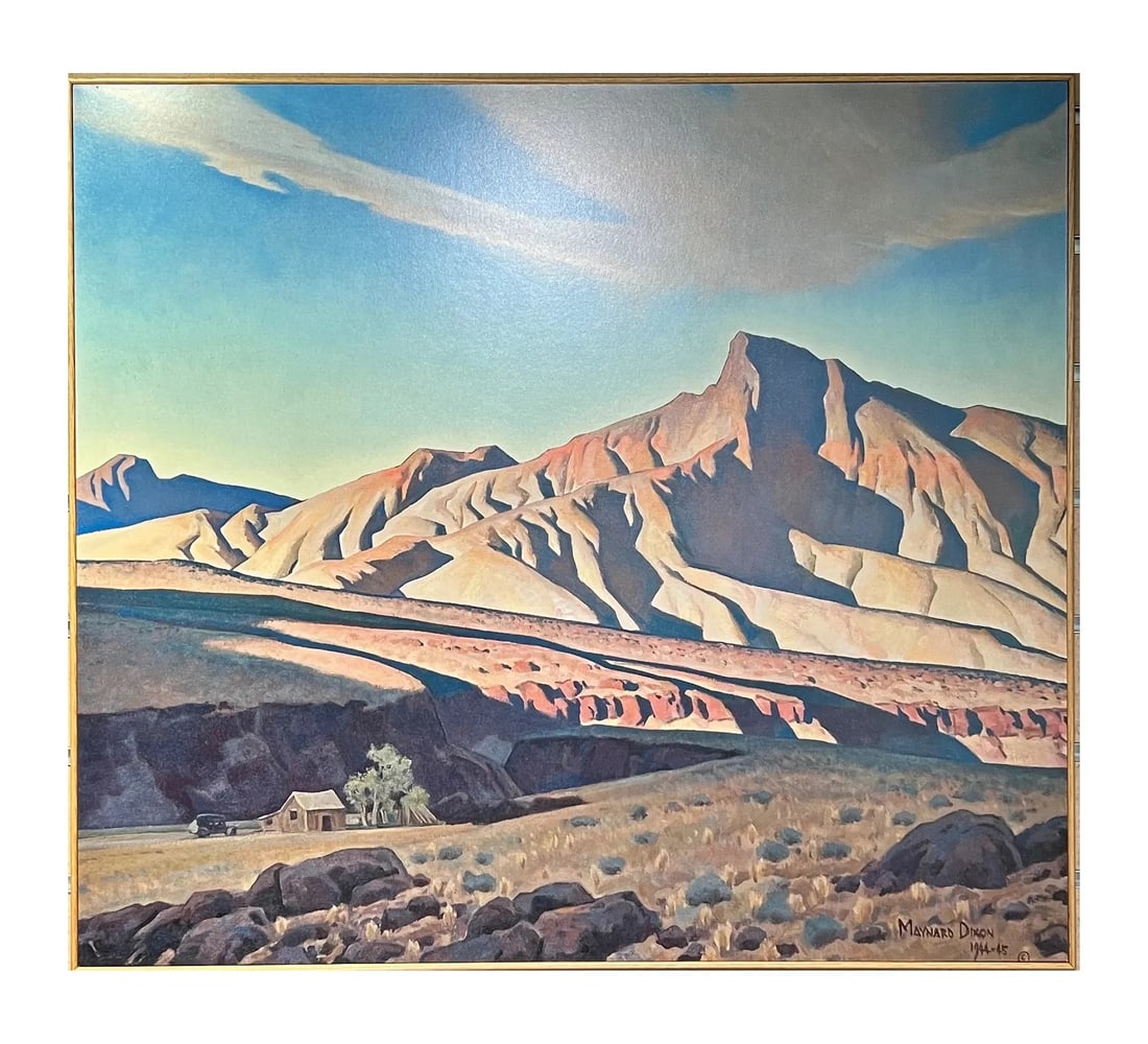 Manyard Dixon "Home of the Desert Rat, 1945" Art Block Print (1 of 1)