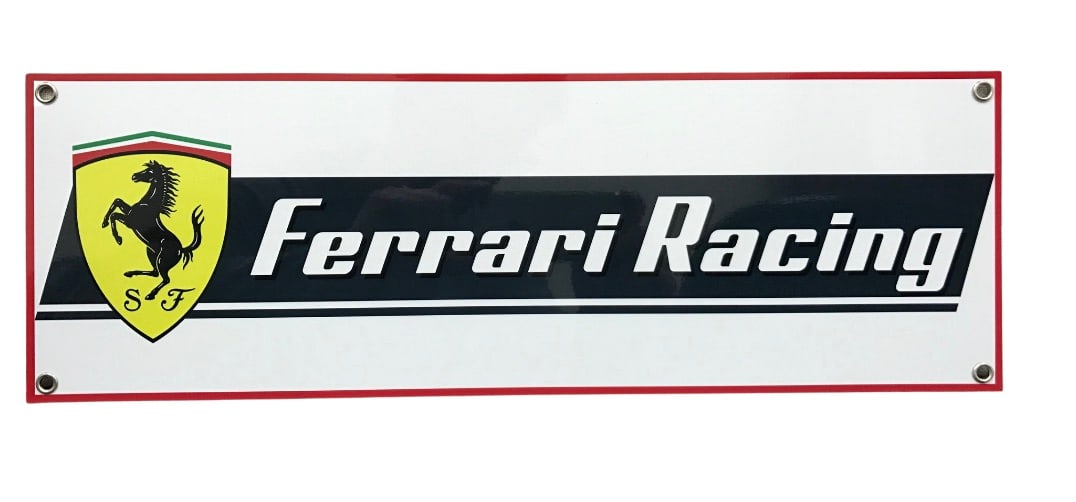 Ferrari Aluminum Wall Garage Display (1 of 1)