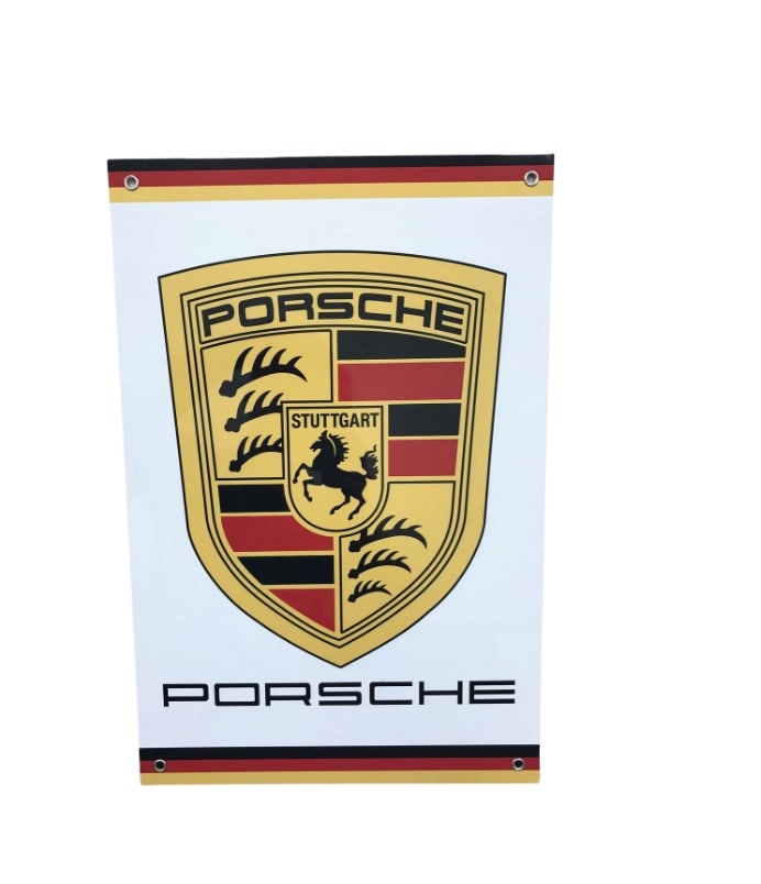 Porsche Aluminum Metal Garage Display (1 of 1)