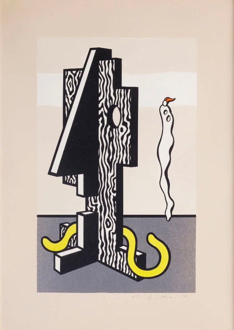 Roy Lichtenstein "Untitled, 1978" Plate Signed Offset Lithograph (1 of 5)