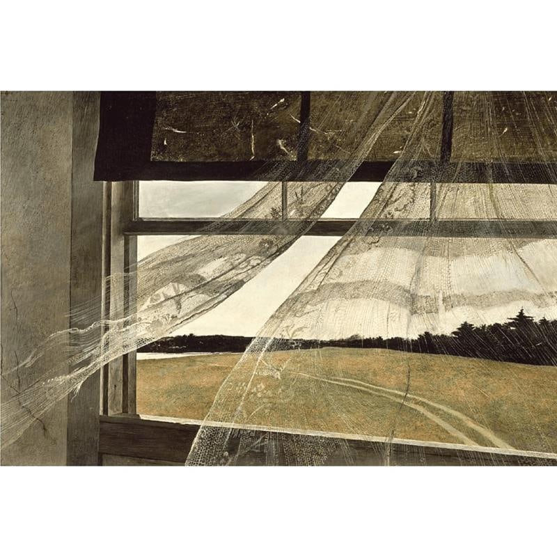 Andrew Wyeth "Wind from the Sea, 1947" Offset Lithograph (1 of 1)