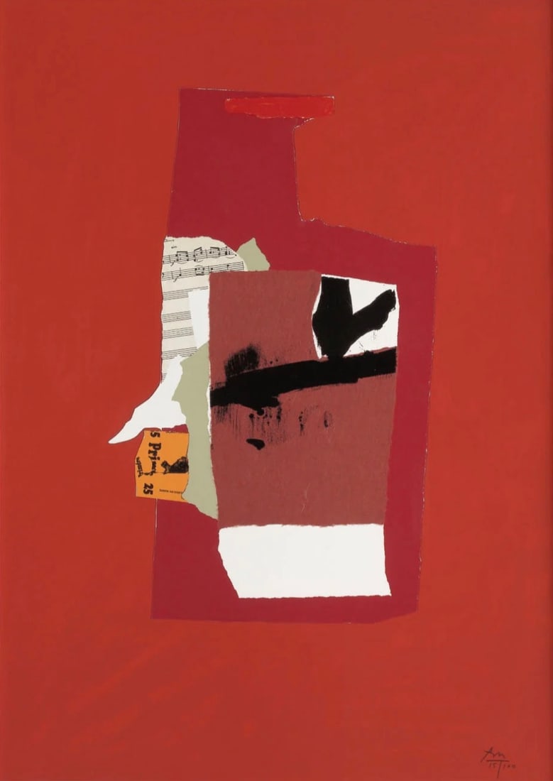 Robert Motherwell "Untitled" Plate Marked Offset Lithograph (1 of 5)