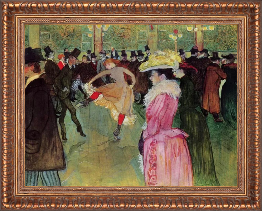 Henri De Toulouse Lautrec "Moulin Rouge" Oil Painting (1 of 5)