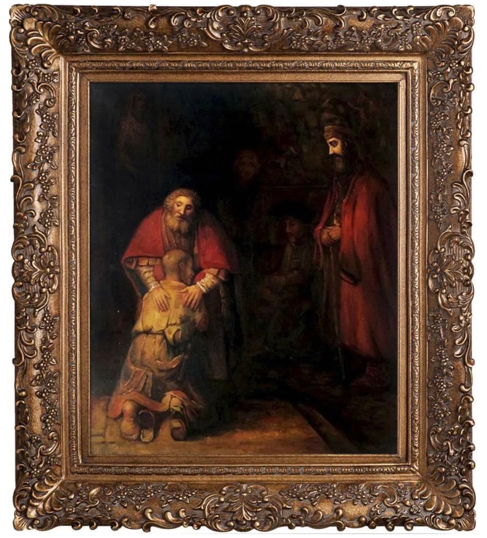 Rembrandt "Return of the Prodigal Son" Oil Painting (1 of 5)