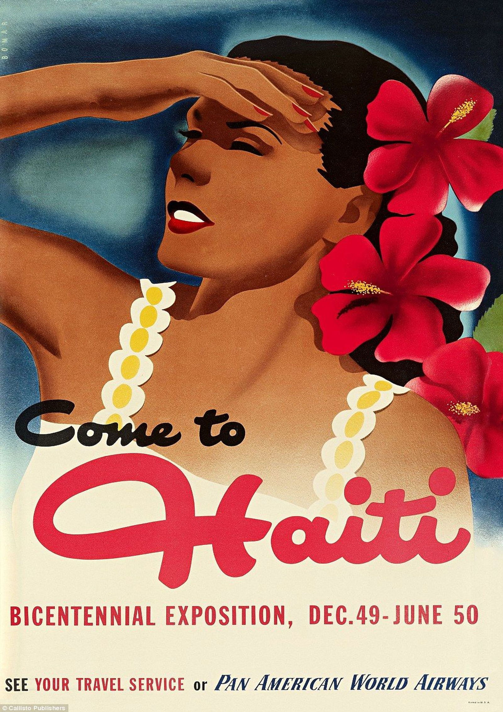 Haiti Pan American World Airways Travel Poster (1 of 1)