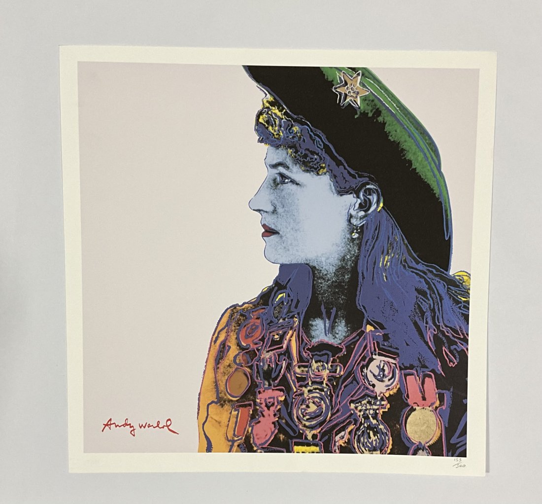 Andy Warhol "Annie Oakley" Offset Lithograph Hand Numbered (1 of 8)