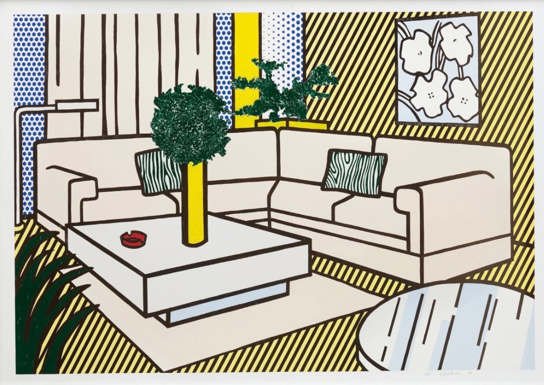 Roy Lichtenstein "Untitled" Plate Signed Offset Lithograph: Roy Lichtenstein (1923–1997) was an American pop artist known for his distinctive style that incorporated elements of popular culture, comic books, and advertising imagery. Here are some key points