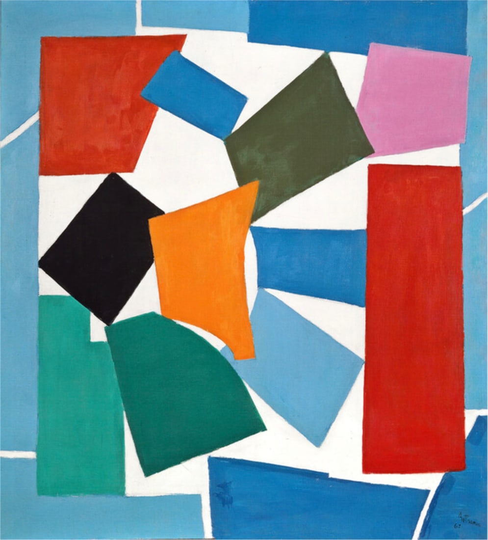 Alma Thomas "Watusi, 1963" Offset Lithograph: Alma Thomas (1891–1978) was an American abstract painter and art educator. She is celebrated for her unique style of abstract art, characterized by vibrant colors, rhythmic patterns, and a focus on