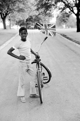 Vanley Burke "Boy with a Flag Wilfred in Handsworth Park" Print (1 of 1)