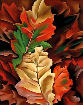 Georgia O'Keeffe "Autumn Leaves, Lake George, NY, 1924" Offset Lithograph (1 of 1)