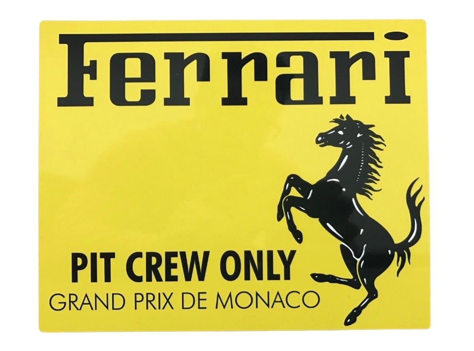 Ferrari Aluminum Garage Wall Display (1 of 1)