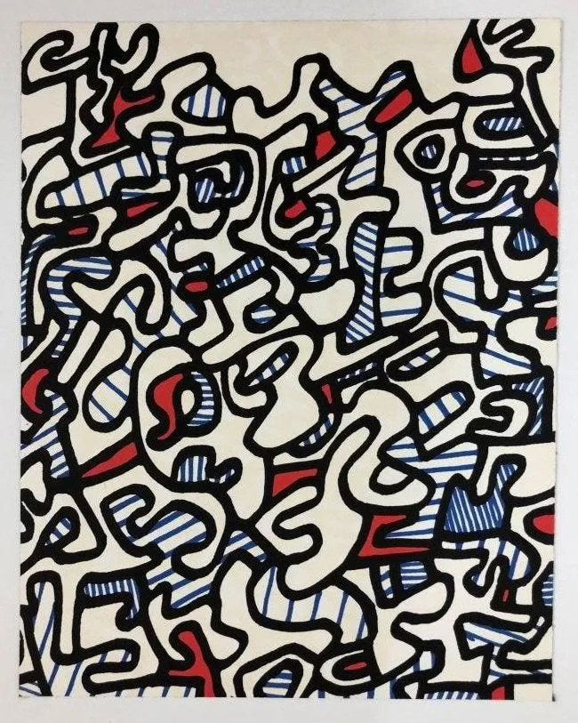 Jean DuBuffet Screenprint c. 1967 (1 of 1)
