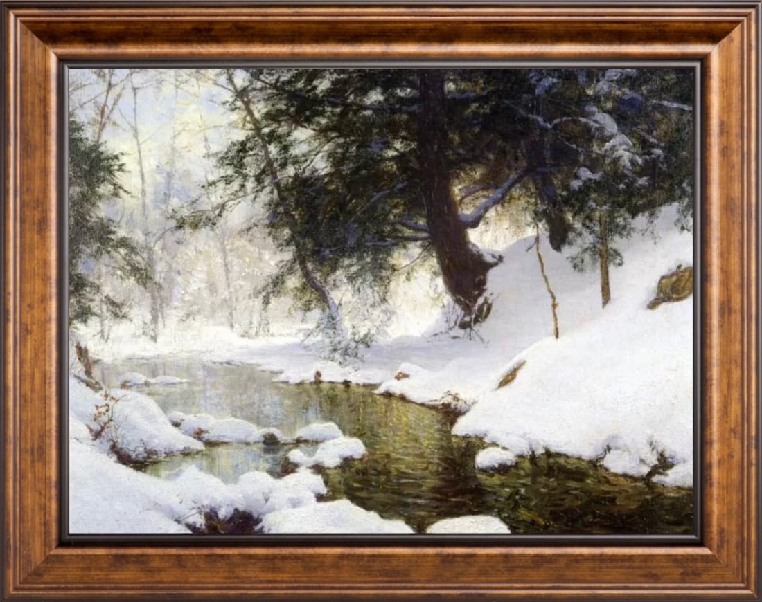 Walter Launt Palmer "November Snow" Oil Painting (1 of 5)