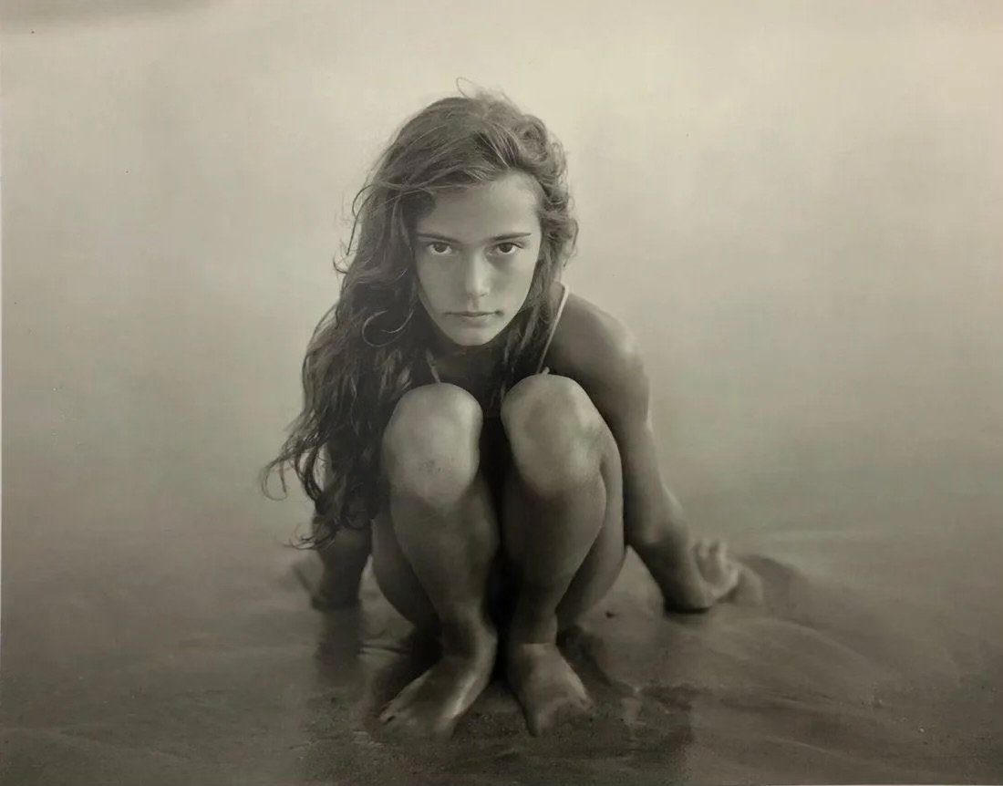 Jock Sturgis - Fanny, Montalivet France, Photo-print: JOCK STURGES (B.1947) Fanny, Montalivet, France 1995 Photo print Printed later Measures 14.50 X 18.50 Inches