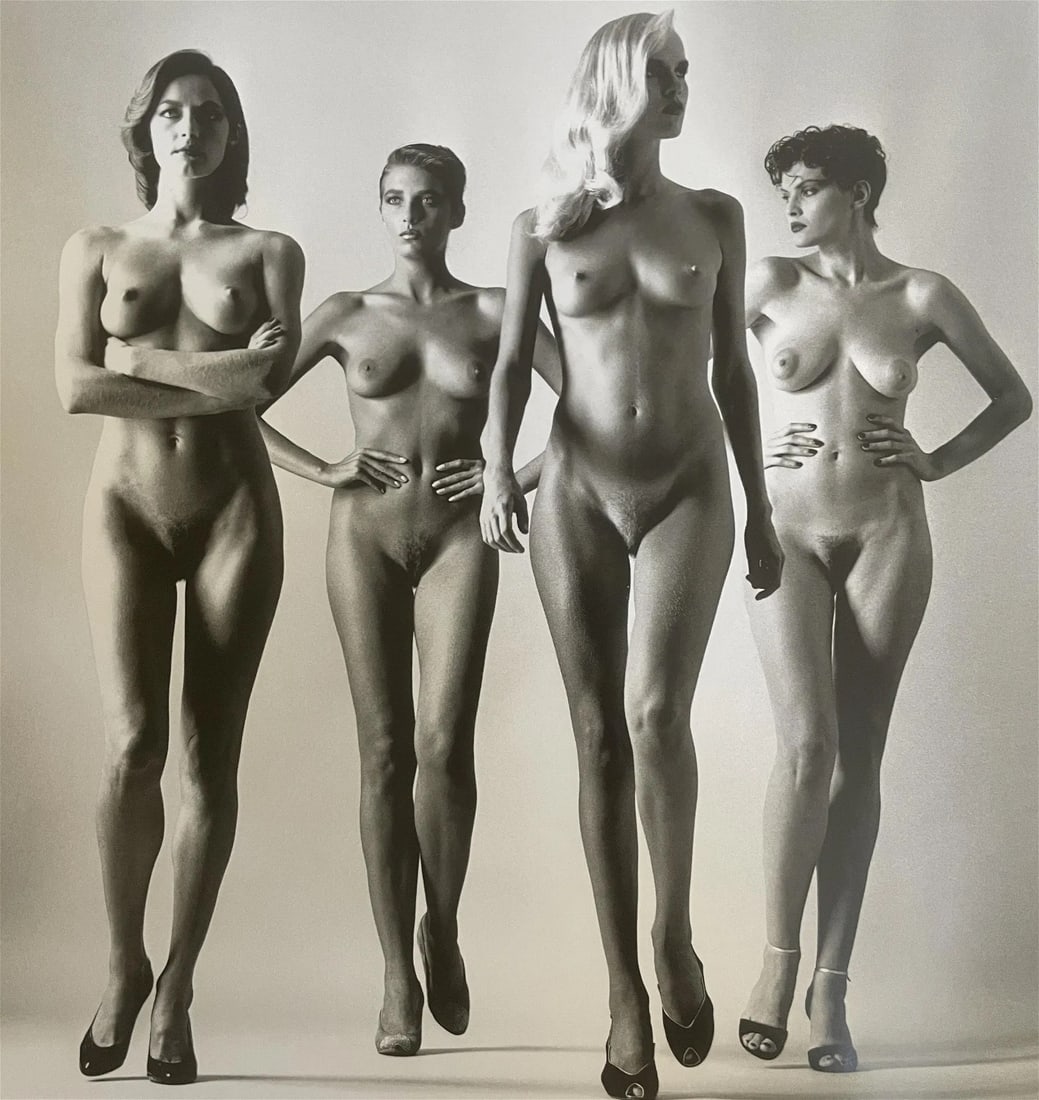Helmut Newton "Sie Kommen, Naked, French Vogue, Paris, 1981" Print (1 of 6)