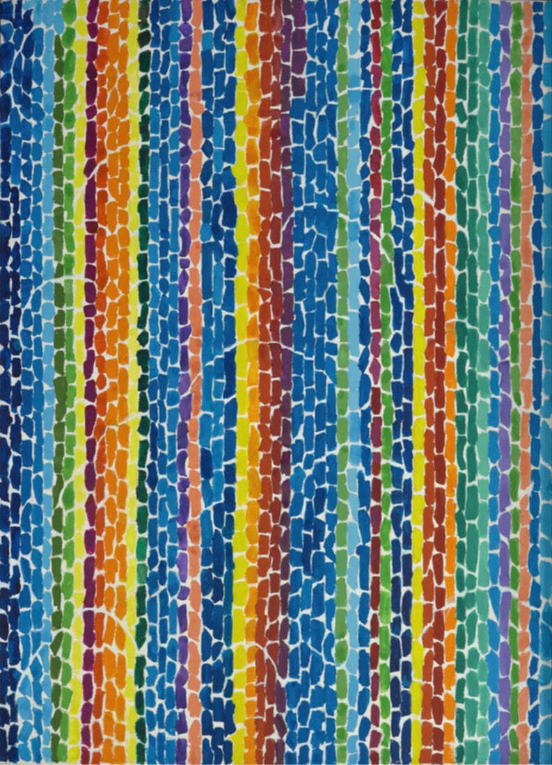 Alma Thomas "Wind, Sunshine, and Flowers, 1968" Offset Lithograph: Alma Thomas (1891–1978) was an American abstract painter and art educator. She is celebrated for her unique style of abstract art, characterized by vibrant colors, rhythmic patterns, and a focus on