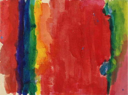 Alma Thomas "Untitled, 1972" Offset Lithograph: Alma Thomas (1891-1978) was an African American artist known for her vibrant and abstract paintings that celebrated color, rhythm, and movement. Born in Columbus, Georgia, Thomas grew up in